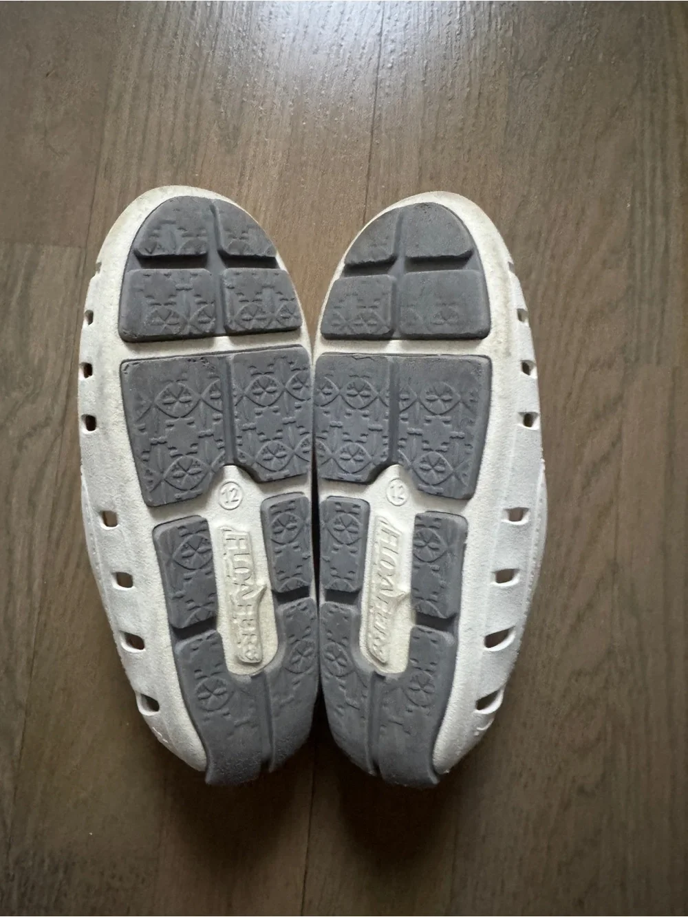 Floafers White Perforated Loafers Toddler Size 12 Slip On Lightweight Shoes